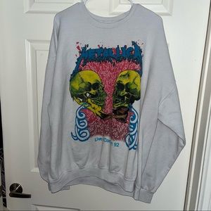 urban outfitters metallica sweatshirt